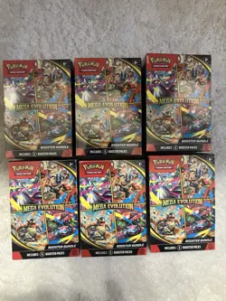 Pokemon TCG: Mega Evolution Booster Bundle Lot Of 6 Sealed - Image 1