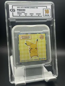 CG Pristine 10 2022 LOTTE POKEMON JAPANESE #05 PIKACHU WAFER STICKER - Image 1