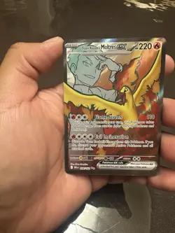 Team Rocket's Moltres ex Ultra Rare SV10: Destined Rivals 208/182 NM - Pokemon - Image 1