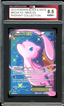 2013 Pokemon Legendary Treasures #RC24 Mew EX FA Radiant Collection KSA 8.5 NMM+ - Image 1