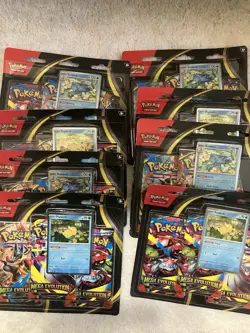 Pokemon TCG Mega Evolution 3 Pack Blisters Lot Of 10 Sealed - Image 1