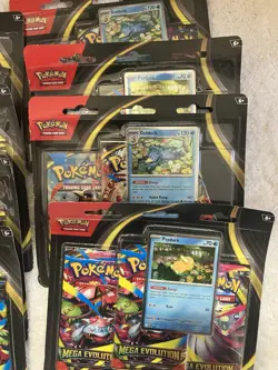 Pokemon TCG Mega Evolution 3 Pack Blisters Lot Of 10 Sealed - Image 2