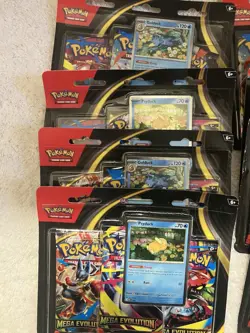 Pokemon TCG Mega Evolution 3 Pack Blisters Lot Of 10 Sealed - Image 3
