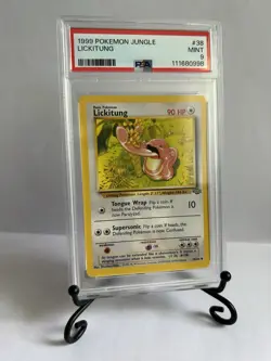 1999 Pokemon Jungle Lickitung #38 PSA MINT 9 - Image 1