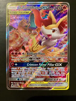 Pokemon SM Black Star Promo Charizard & Braixen Tag Team SM230 - Image 1