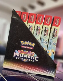 Pokemon TCG PRISMATIC EVOLUTIONS Poster Collection X6 WITH Display And Box - Image 1