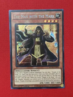 Yugioh! The Man with the Mark MZTM-EN001 Secret Rare 1st Edition NM - Image 1