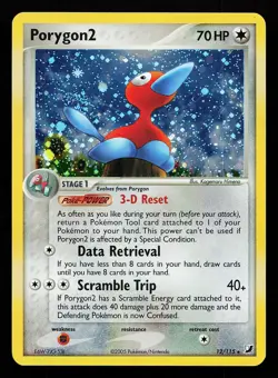 Porygon2 12/115 Holo Rare EX Unseen Forces Pokemon Card - Image 1