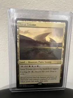 Savai Triome MTG Magic the Gathering Card Ikoria Nonbasic Land - Image 1