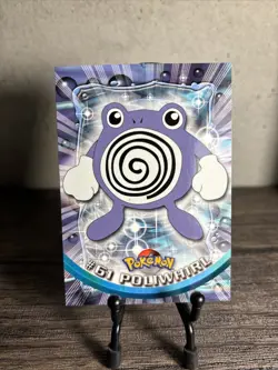 Pokemon Card Poliwhirl #61 TOPPS Series 1 Blue Logo 1st Print Non-Holo-NM! - Image 1