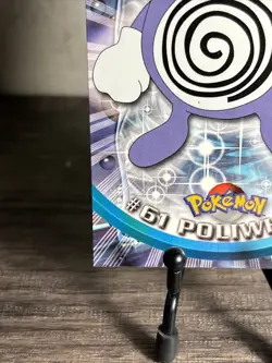 Pokemon Card Poliwhirl #61 TOPPS Series 1 Blue Logo 1st Print Non-Holo-NM! - Image 4