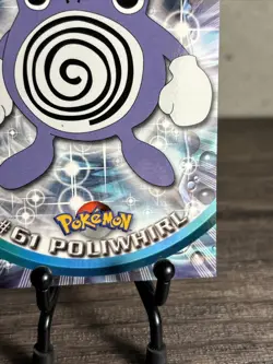 Pokemon Card Poliwhirl #61 TOPPS Series 1 Blue Logo 1st Print Non-Holo-NM! - Image 5