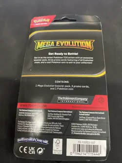 Pokemon Trading Card Game - Mega Evolution Checklane Blister Fast Free Shipping - Image 2