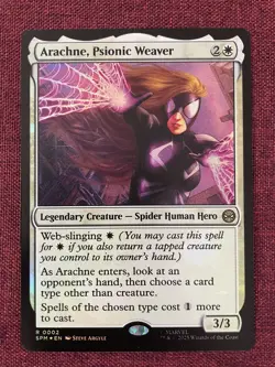 Arachne, Psionic Weaver FOIL NM/M MTG Spiderman Magic Card - Image 1