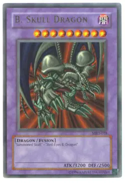 Yu-Gi-Oh Card - MRD-018 - B. SKULL DRAGON (ultra rare holo) *Played* - Image 1