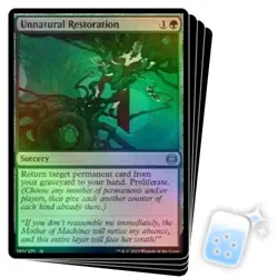 FOIL UNNATURAL RESTORATION X4 Phyrexia: All Will Be One ONE Magic MTG MINT CARD - Image 1