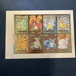 Pokemon Uncut Sheet Infinity Peru Shining Charizard Pikachu Squirtle Cards - Image 1