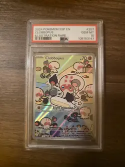 PSA10 Clobbopus Illustration Rare Card 207/191 Surging Sparks - Image 1