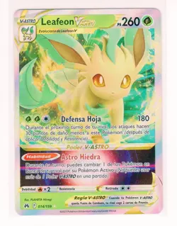 ~ESP~ SPANISH Leafeon VASTRO 014 Crown Zenith Pokemon Card (Z1) - Image 1