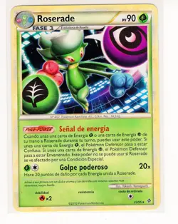 ~ESP~ SPANISH Roserade 23/95 HGSS Unleashed Pokemon Card (LB2) - Image 1
