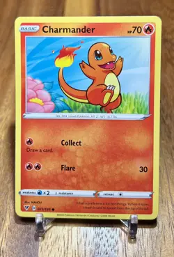 Charmander 023/185 Non Holo SWSH Vivid Voltage Pokemon Card NM - Image 1