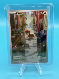 Litleo 139/132 Illustration Rare Pokemon Card Mega Evolutions - English TCG - Image 1