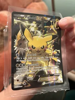 Pikachu EX XY124 Black Star Promo 2016 Holo Pokemon Card TCG - Image 1