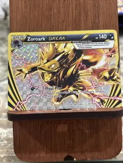 Zoroark BREAK 92/162 Breakthrough Error Card Upside Down Pokeball - Image 1