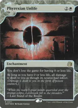 Phyrexian Unlife R Wilds of Eldraine: Enchanting Tales 11 NM Foil - Image 1