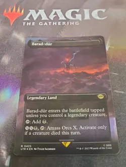 Mtg. Barad-dur. Foil Borderless. #425. Lord of the Rings. Pack Fres - Image 1