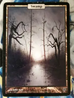 Swamp MTG Unhinged Common Land Full-Art Heavily Played x1 JS22 - Image 2