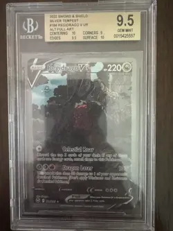 BGS 9.5 Regidrago V ALT ART 184/195 Pokemon Silver Tempest Ultra Rare UR Beckett - Image 1