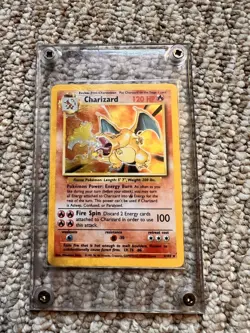 Pokemon Charizard Base Set 4/102 Holographic non shadowless Rare Near Mint - Image 2