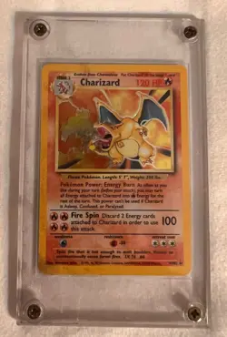 Pokemon Charizard Base Set 4/102 Holographic non shadowless Rare Near Mint - Image 4