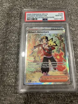Pokemon TCG Ethan's Adventure Sir 236/182 Destined Rivals PSA 10 Gem Mint - Image 1