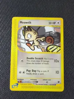 Pokemon TCG Meowth Expedition Base Set 121/165 Regular Common - Image 1