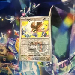 Pokemon 151 Pidgey 016/165 Reverse Holo Play! League Stamp Promo NM - Image 1