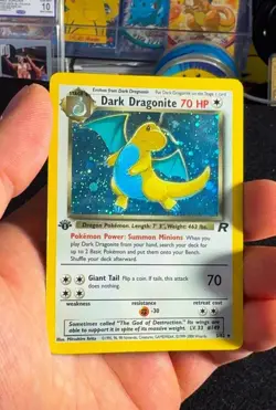 Dark Dragonite 1st Edition Holo 5/82 & Regular 22/82 Pokemon Team Rocket 2000 🔥 - Image 3
