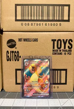 Pokemon TCG Charizard EX #183/165 Scarlet & Violet 151 Full Art Near Mint - Image 1