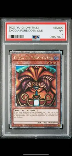PSA 7 8YuGiOh Exodia the Forbidden One LOB-120-LOB-124 1st ED & Unlimited Set EN - Image 2