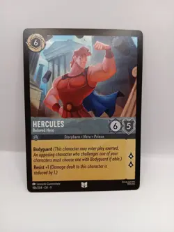 Disney Lorcana Fabled Singles Hercules Beloved Hero 186/204 Uncommon Card - Image 1