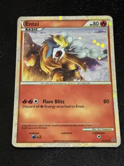 Entei HGSS20 Promo HeartGold SoulSilver Pokemon Card Holo Foil Rare - Image 1