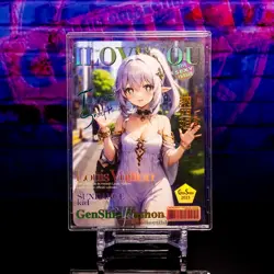 Nahida Genshin Impact Magazine Cover Custom Holo Foil Card Waifu - Image 1