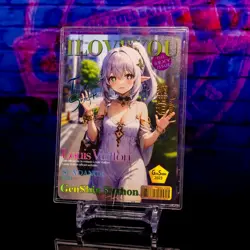 Nahida Genshin Impact Magazine Cover Custom Holo Foil Card Waifu - Image 2