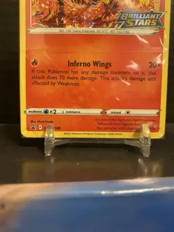 Moltres SWSH185 Brilliant Stars Black Star Prerelease Promo SEALED Pokemon Card - Image 2