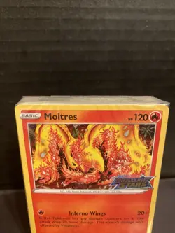 Moltres SWSH185 Brilliant Stars Black Star Prerelease Promo SEALED Pokemon Card - Image 3