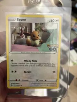 Pokemon Eevee TCG Reverse Holo Card 054/078 Common NM Condition - Image 1