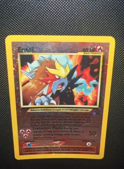 Pokemon Card - Entei #34 Black Star WOTC Movie Promo Reverse Holo - Image 1