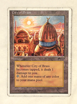 City of Brass Chronicles Moderate Play MTG Magic the Gathering (2) - Image 1