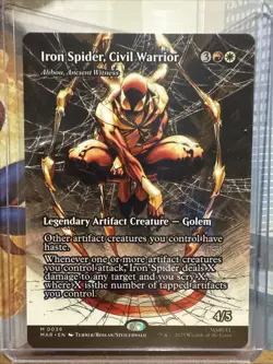 Iron Spider, Civil Warrior Borderless 0039 - Marvel's Spider-Man MTG NM - Image 1